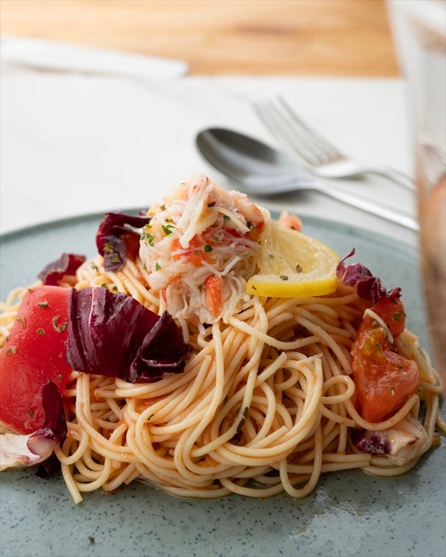 成城石井自家製 本ズワイガニのトマト冷製カッペリーニ 