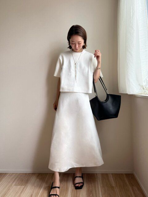 セットアップでキレイめコーデ