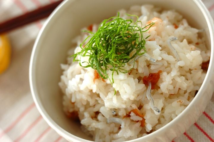 梅とシラスの混ぜご飯