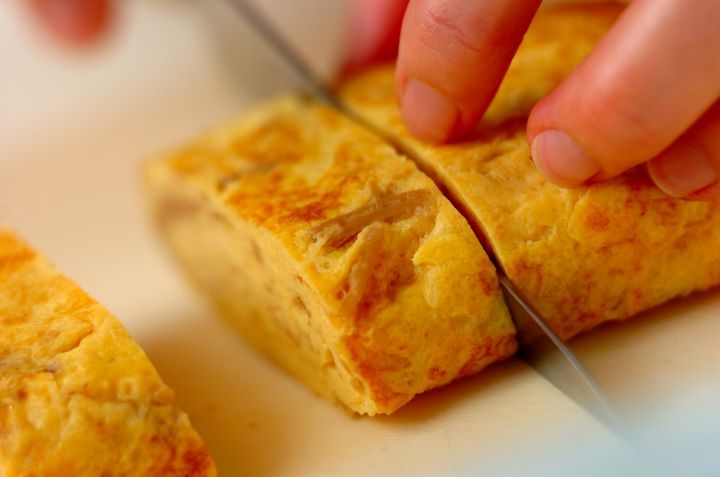 ナメタケの卵焼きの作り方4