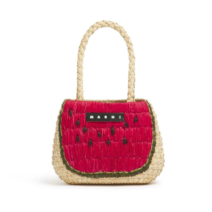 フルーツバッグ ウォーターメロン ￥49,500／ MARNI MARKET (マルニ ジャパン クライアントサービス 0120-374-708）