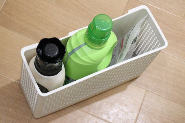 マグネットバスケットMアイボリー 収納力