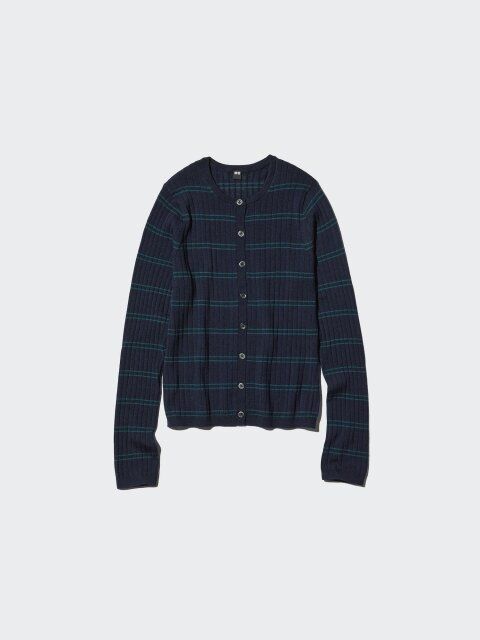 2025夏ユニクロ女性おすすめメリノリブクルーネックショートカーディガン