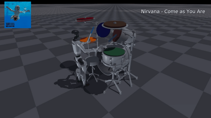 ロボットのドラマーが徐々に人間のような演奏技術を獲得していった