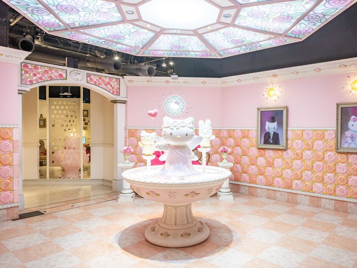 キティがいっぱいの「フォトスポット」