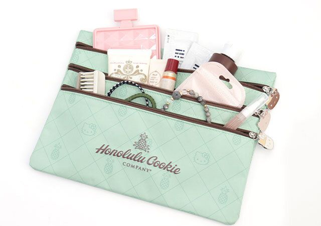 ホノルルクッキーキティポーチ3層式