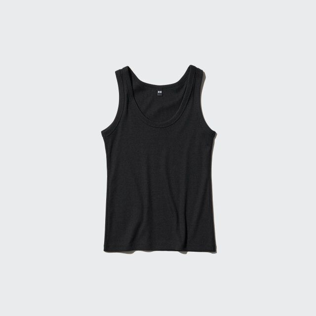 2025夏ユニクロおすすめソフトリブタンクトップ