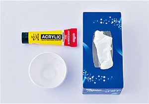 丸めたティッシュに染料をかけてできあがり！何味にする？「かき氷」の工作の画像2