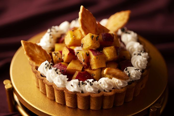 焼きチーズタルトと大学いも