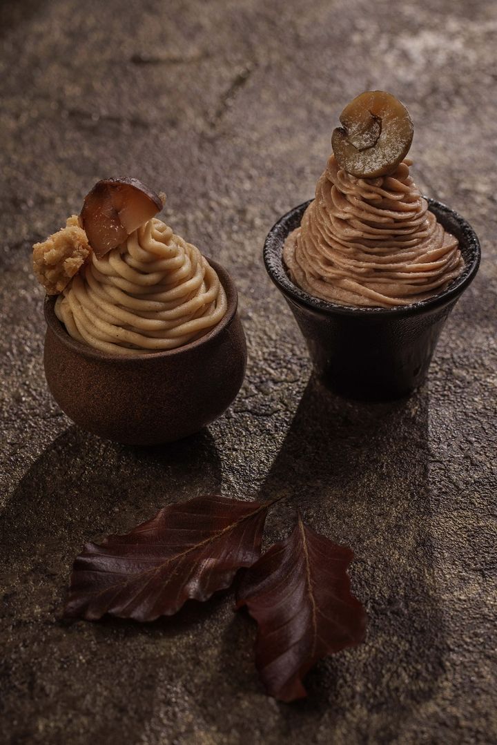 熊本県産栗のモンブラン・フランス産栗のモンブラン