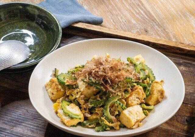 ツナ缶でゴーヤチャンプルー