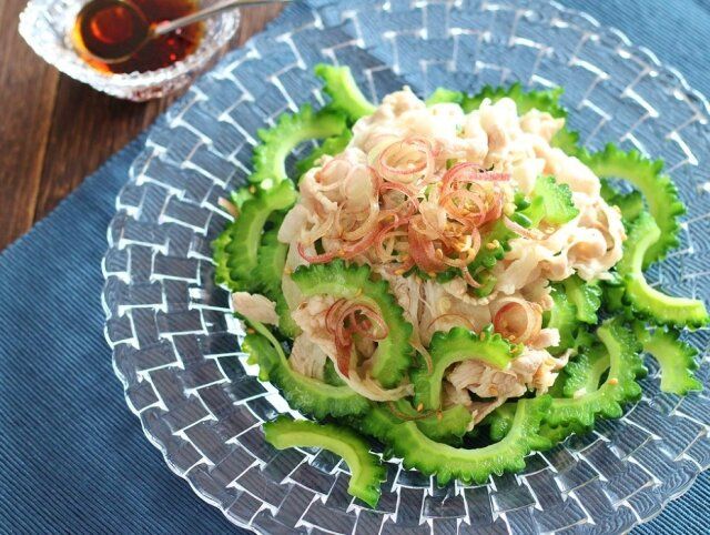ゴーヤと豚肉の冷しゃぶサラダ