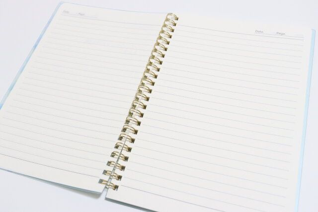 リングノート（フラワー、A5、50枚） 罫線