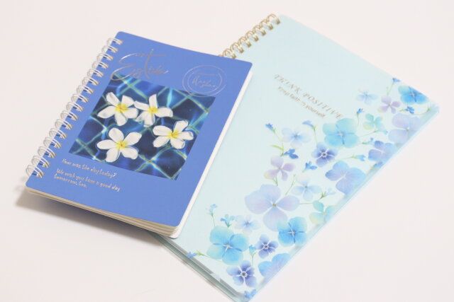 韓国風フラワーリングノート（A6、50枚） リングノート（フラワー、A5、50枚） デザイン