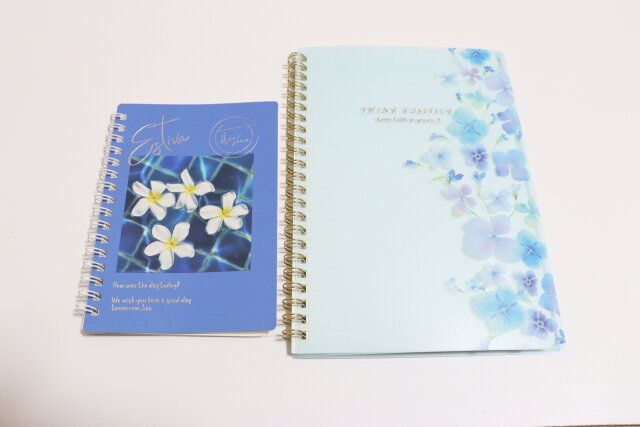 韓国風フラワーリングノート（A6、50枚） リングノート（フラワー、A5、50枚）