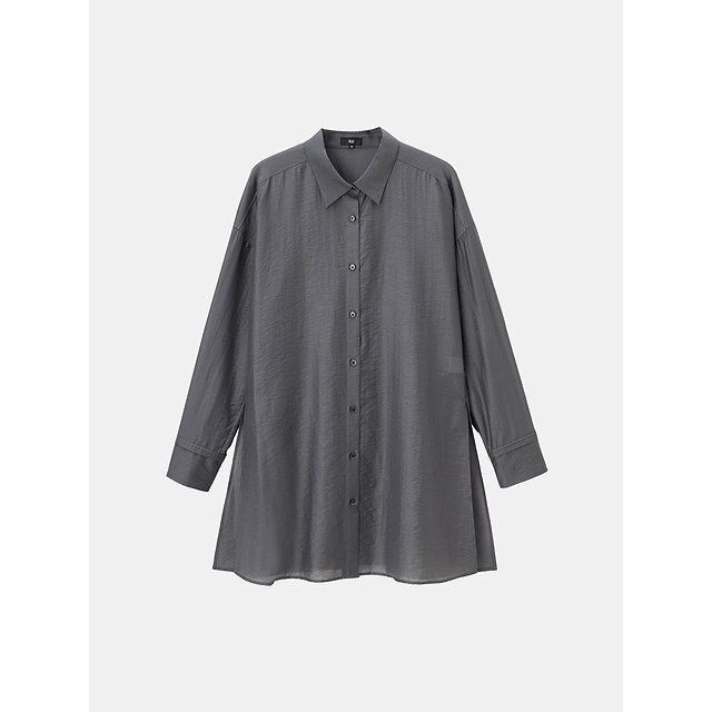 PLSTのシアーチュニック2WAYシャツ