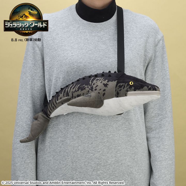 ジュラシック・ワールド／復活の大地 プラチナムザッカぬいぐるみショルダーバッグ“モササウルス”