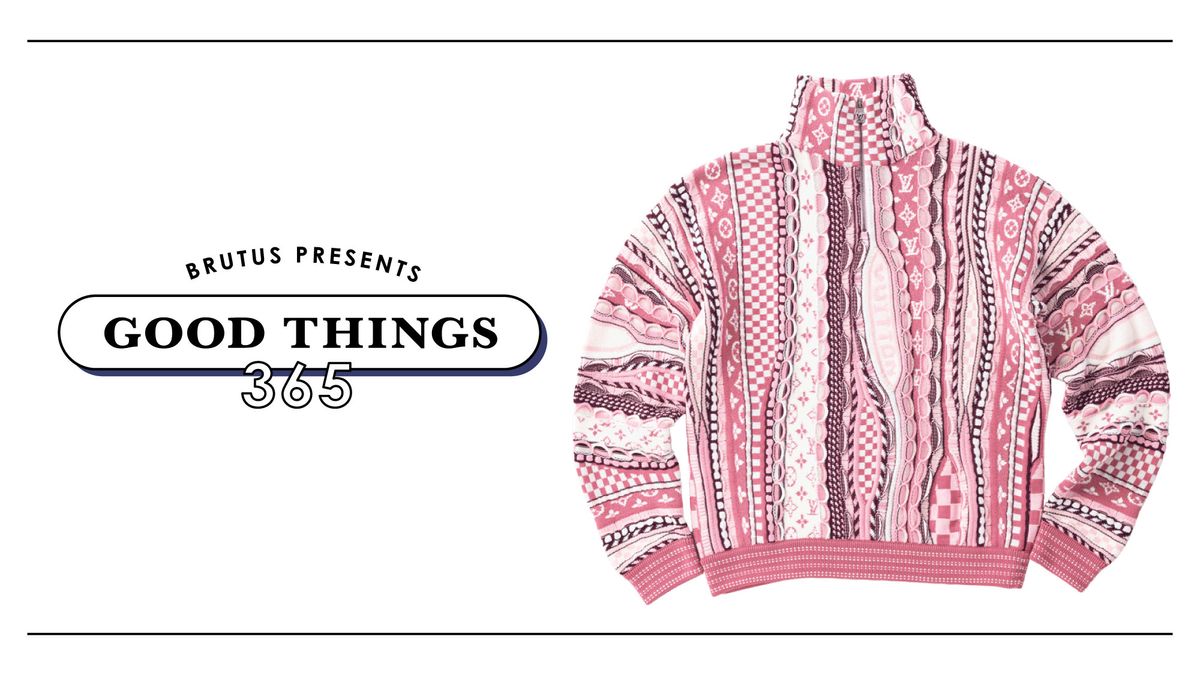 90年代を今に映す一着。〈LOUIS VUITTON〉のジャカードニット：GOOD