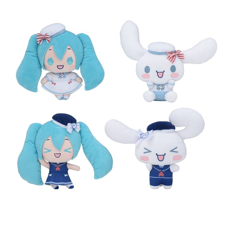 初音ミク×シナモロール ぬいぐるみ ～マリンスタイル～
