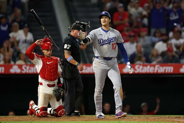 今季43号ソロを放ったドジャース・大谷翔平（C）Getty Images