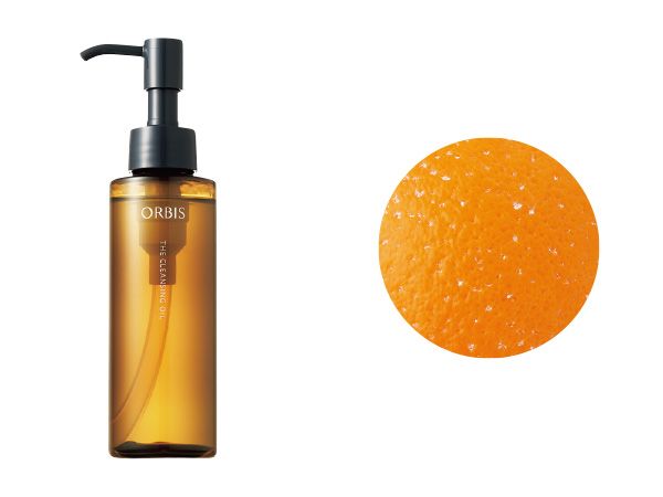 05：オルビス 皮の表面についたファンデは落ちたが、凹みに入り込んだ部分に残りが見られた。