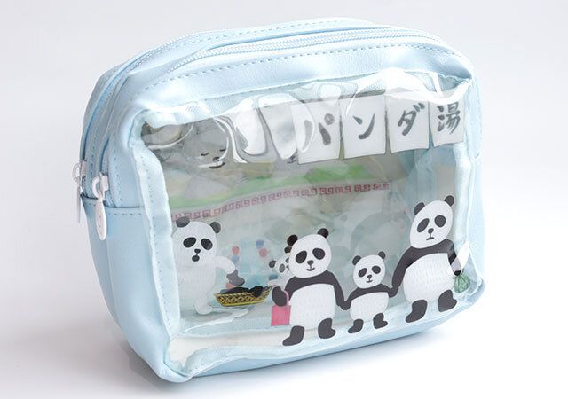 宝島パンダ銭湯ポーチレイヤーデザイン
