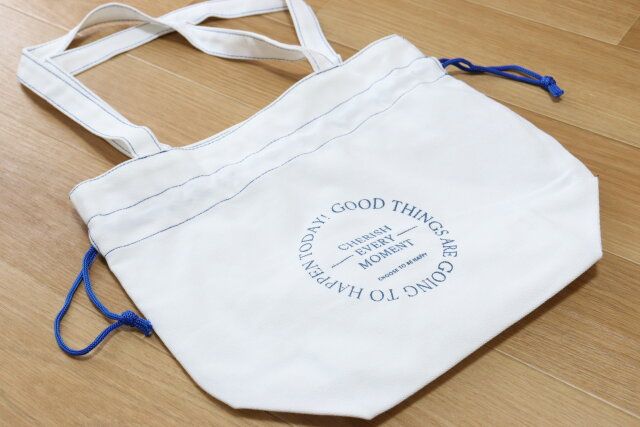 ダイソーの巾着トートバッグ（カラー）2