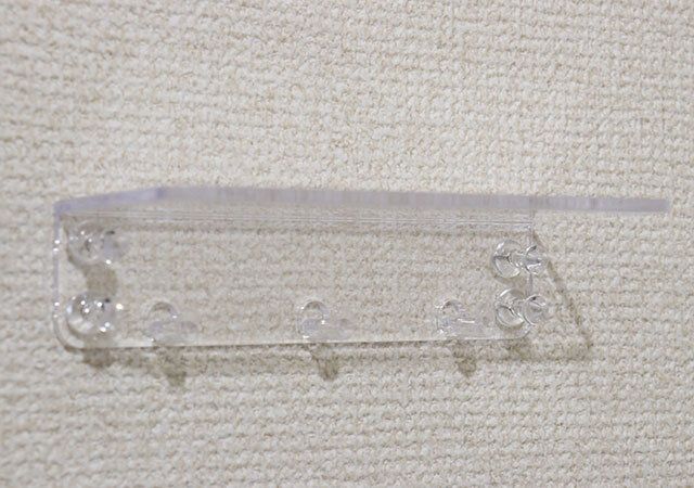 セリアクリアウォールラックフック付きピン