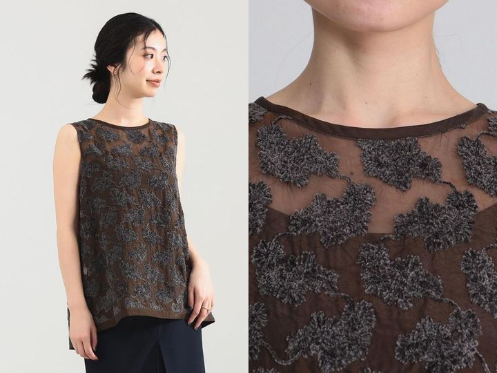 画像: 「モールヤーン フラワー ブラウス」￥18,700 出典：デミルクス ビームス