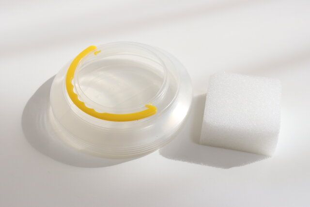 セリア 折りたたみ式筆洗バケツ