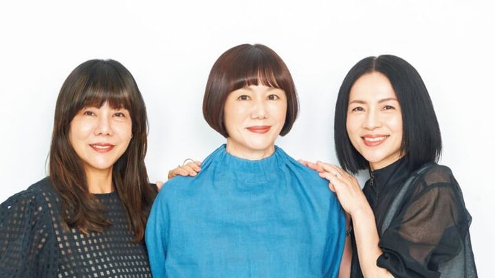 （左）エディター、ライター片岡えりさん、（中央）ビューティエディター入江信子さん、（右）エディター、ライター松本千登世さん