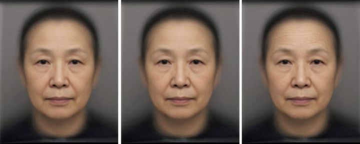 平均顔※1で考える、シワ部分による人の印象