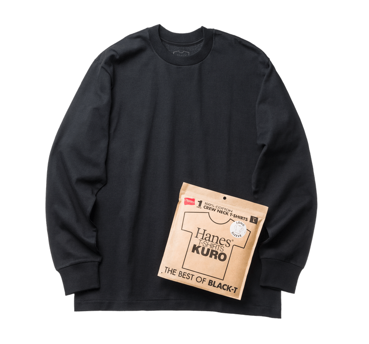 120年以上にわたり世界中の人々に親しまれるベーシックアパレルブランド Hanes。同ブランドにおける最高の黒Tシャツを追求した、”THE BEST OF BLACK-T” 「Hanes T-SHIRTS KUROクルーネックロングスリーブTシャツ」が、8月下旬よりヘインズ公式オンラインストア及び全国のヘインズ正規取扱店で発売する。