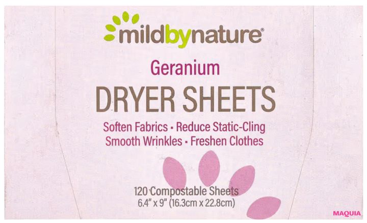 マキア 鈴木えみ 愛用品 香水 柔軟剤 Mild By Natureドライヤー シート ゼラニウム