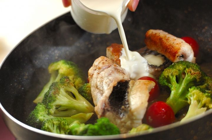 鯛のクリーム煮の作り方2