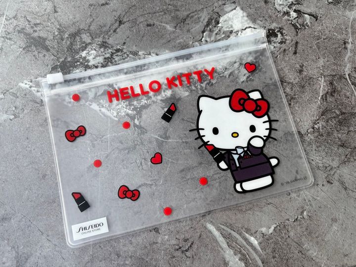 資生堂オンラインストア×ハローキティ クリアミニポーチ