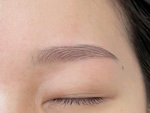 NG順番①眉毛を最初に描く