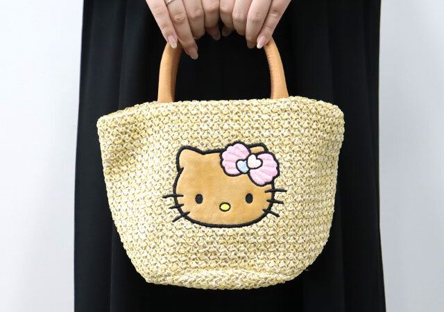 宝島社ムック付録の日焼けハローキティのかごバッグ6