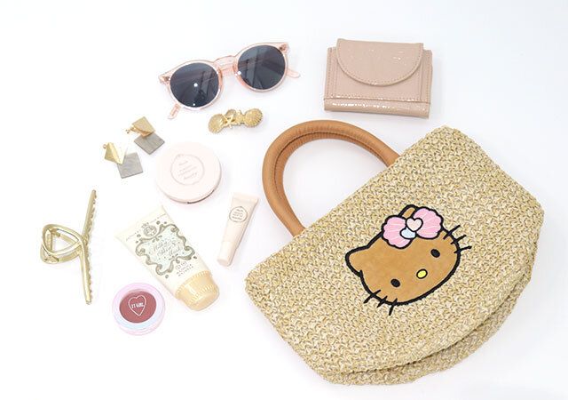 宝島社ムック付録の日焼けハローキティのかごバッグ5