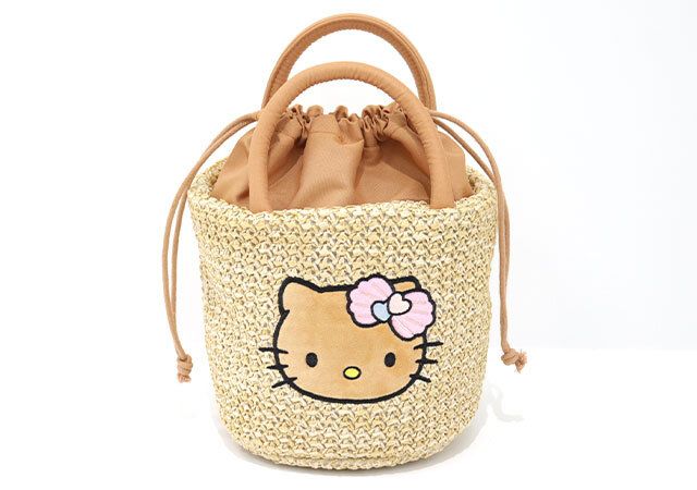 宝島社ムック付録の日焼けハローキティのかごバッグ2