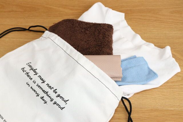 ダイソーのナップサック（サイドポケット付）6