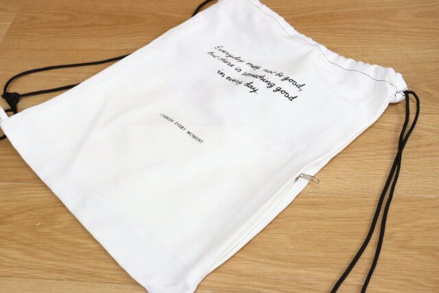 ダイソーのナップサック（サイドポケット付）2