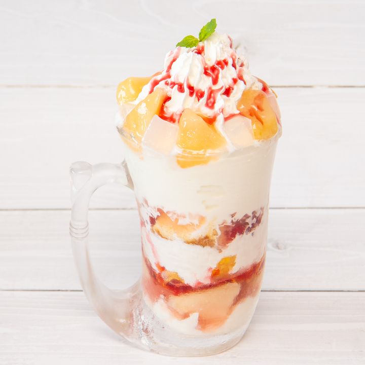 ジョッキパフェ（ピーチ） 