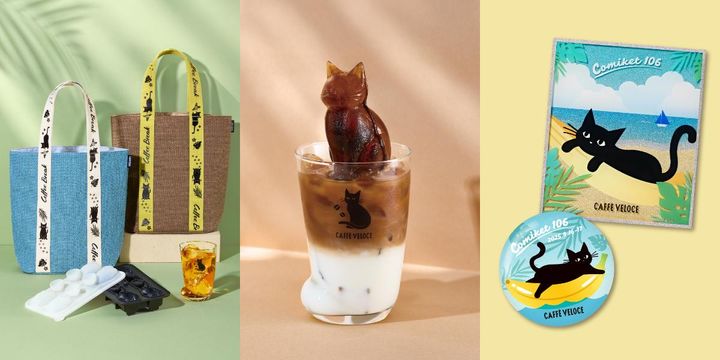 カフェベローチェ 黒ねこTシャツ Lサイズ USBセット C106 コミケでのオリジナルグッズ発売3年目突入！今年も『カフェ