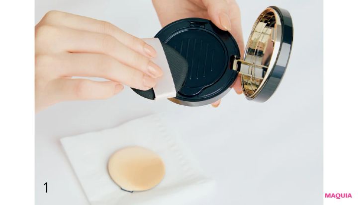 マキア 毛穴 メイク 隠す 友利新 クッションファンデーション