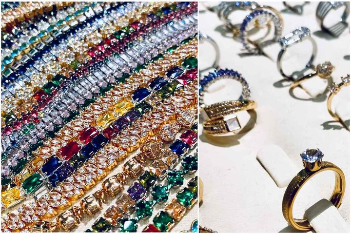 画像: 「コモンズ-A」イエメンブースで販売されているアクセサリーの一例。常に人だかりができているので一目瞭然です