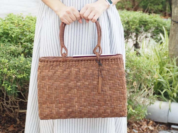 山葡萄のかごバッグ