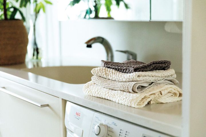 ワッフル素材のタオルなどは「ヘイ」「コンテックス」「ザラホーム」などで購入。