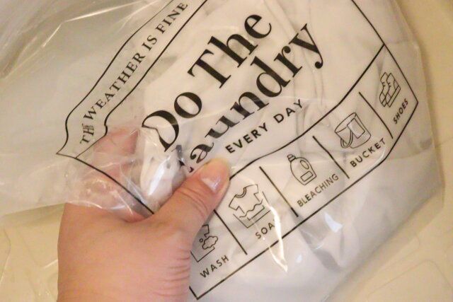 つけ置き洗いジッパーバッグ（ロゴ） もみ洗い