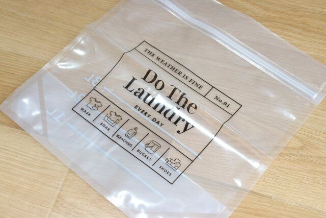 つけ置き洗いジッパーバッグ（ロゴ） デザイン